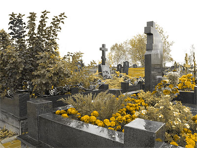 Кладбище, церковь